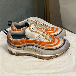 Nike Air Max 97 Men's Shoes - Orange and White